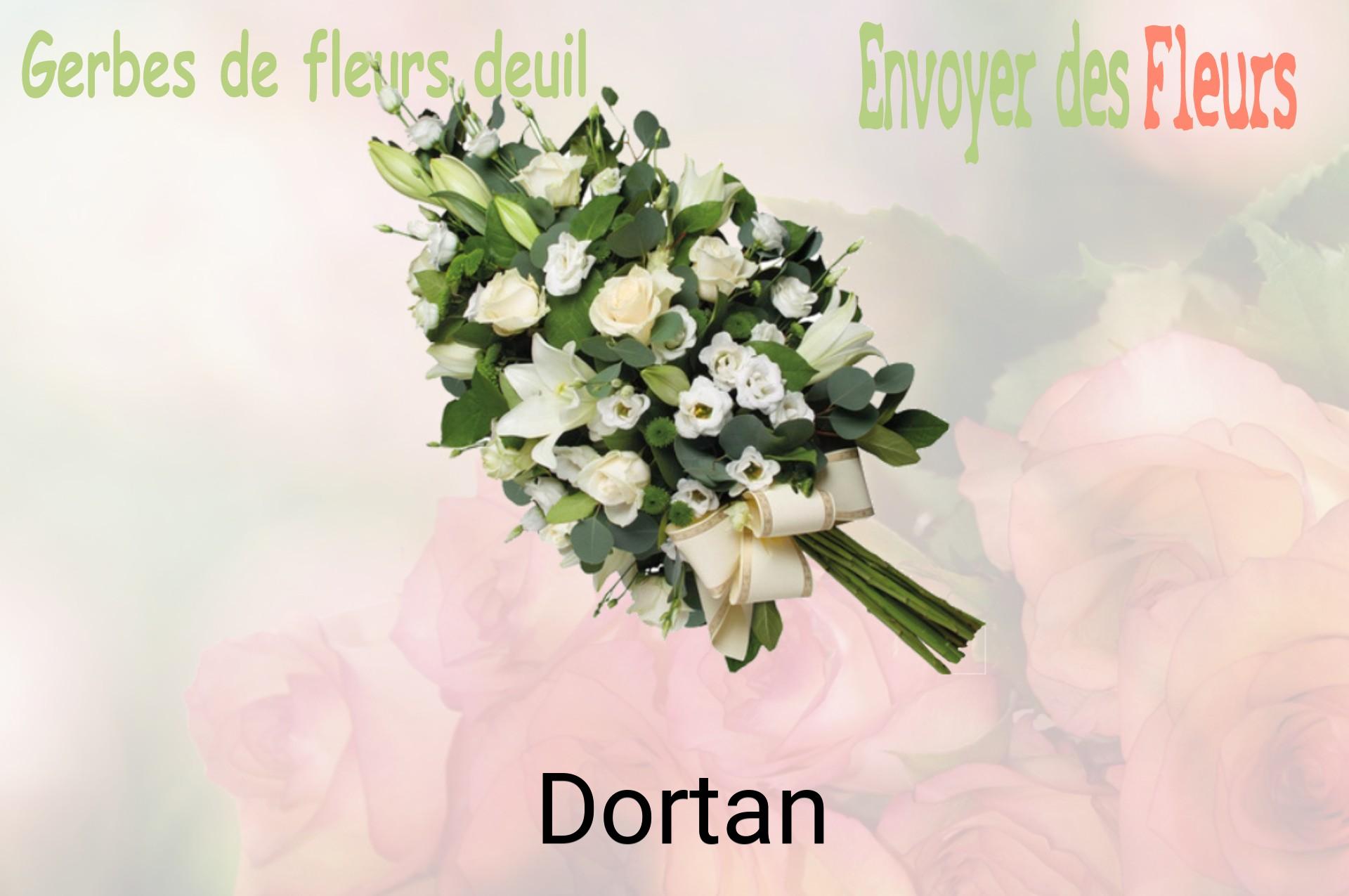 Gerbe de fleurs de deuil livrée à Dortan